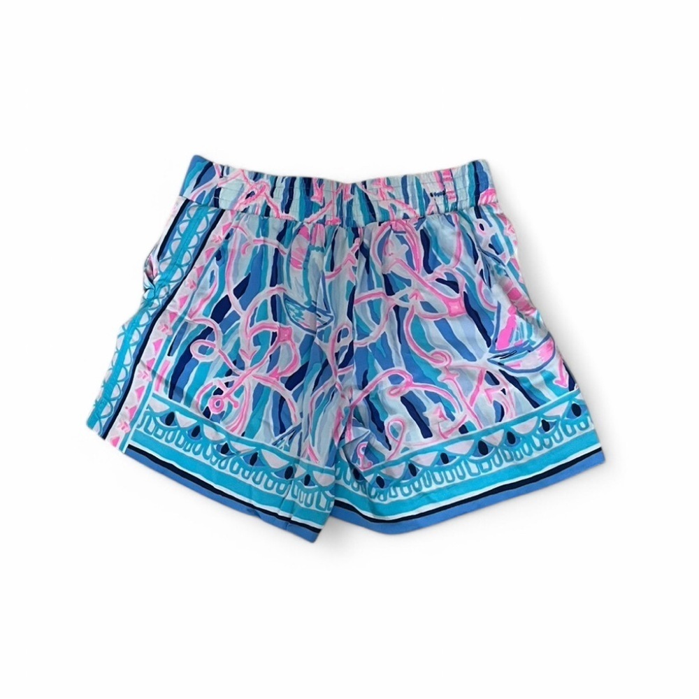 Lilly Pulitzer Neilah Reel Nauti Engineered Shorts, Size XXS. Skim Blue. - Picture 2 of 12